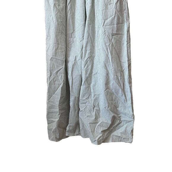 madewell the melody smocked midi dress pistachio stripe np125 women small - Picture 6 of 8